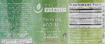 Village Vitality Vitamin E 400 IU - supplement