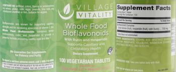 Village Vitality Whole Food Bioflavonoids - supplement