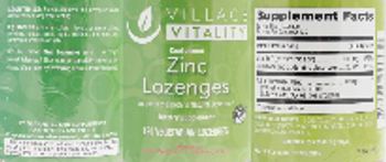 Village Vitality Zinc Lozenges Cool Lemon - supplement