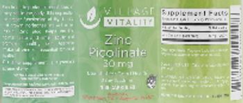 Village Vitality Zinc Picolinate 30 mg - supplement