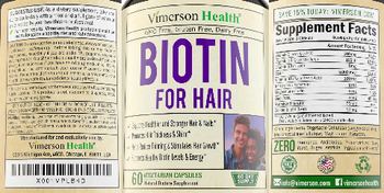 Vimerson Health Biotin for Hair - natural supplement
