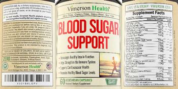 Vimerson Health Blood Sugar Support - natural supplement