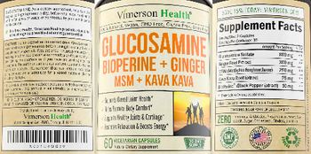 Vimerson Health Glucosamine Bioperine+Ginger+MSM+Kava Kava - natural supplement