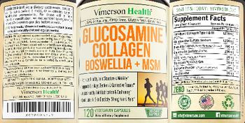 Vimerson Health Glucosamine Collagen Boswellia+MSM - natural supplement