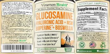 Vimerson Health Glucosamine Hyaluronic Acid+MSM+Bioperine+Boswellia - natural supplement
