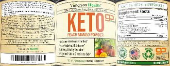 Vimerson Health KETO Go BHB Peach Mango Powder - supplement