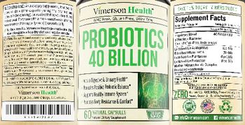 Vimerson Health Probiotics 40 Billion - natural supplement