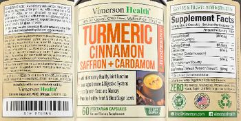 Vimerson Health Turmeric Cinnamon Saffron + Cardamom - natural supplement