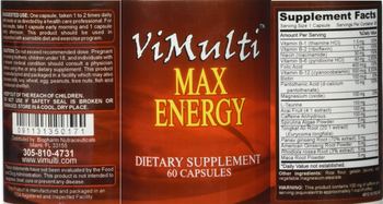 ViMulti Max Energy - supplement
