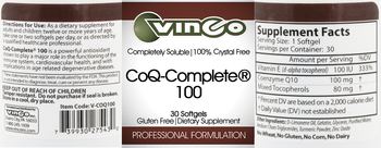 Vinco CoQ-Complete 100 - supplement