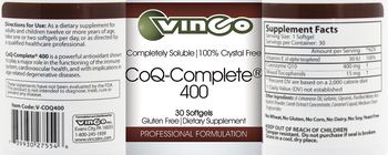 Vinco CoQ-Complete 400 - supplement