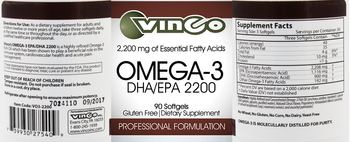 Vinco Omega-3 DHA/EPA 2200 - supplement