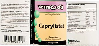 Vinco's Caprylistat - supplement