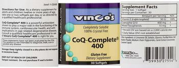 Vinco's CoQ-Complete 400 - supplement