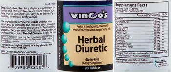 Vinco's Herbal Diuretic - supplement