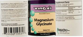 Vinco's Magnesium Glycinate - magnesium supplement powder