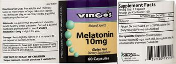 Vinco's Melatonin 10 mg - supplement