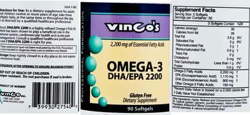Vinco's Omega-3 DHA/EPA 2200 - supplement