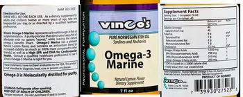 Vinco's Omega-3 Marine Natural Lemon Flavor - supplement