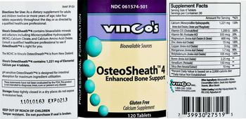 Vinco's OsteoSheath 4 - calcium supplement