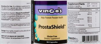 Vinco's ProstaShield - supplement