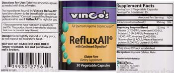 Vinco's RefluxAll - supplement