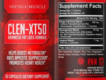 Vintage Muscle CLEN-XT50 - supplement