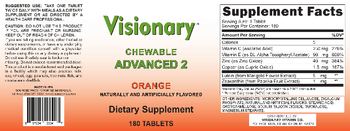 Visionary Chewable Advanced 2 Orange - supplement