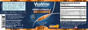 VisiVite AREDS 2 Formula Chewable Tablets Natural Orange Flavor - supplement