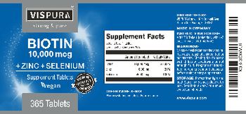 VISPURA Biotin 10,000 mcg - supplement
