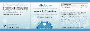 Vitabase Acetyl L-Carnitine - supplement