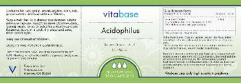 Vitabase Acidophilus - supplement