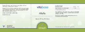 Vitabase Alfalfa 550 mg - supplement