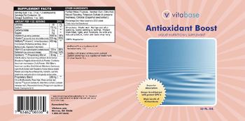 Vitabase Antioxidant Boost - liquid nutritional supplement