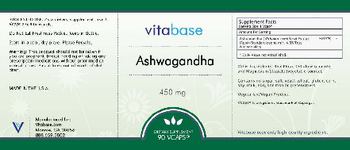 Vitabase Ashwagandha 450 mg - supplement