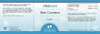 Vitabase Beta Carotene 25,000 IU - supplement