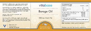 Vitabase Borage Oil 1000 mg - supplement