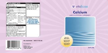 Vitabase Calcium - liquid nutritional supplement