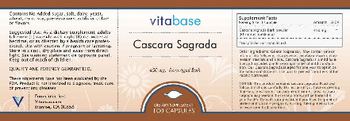 Vitabase Cascara Sagrada 450 mg - supplement