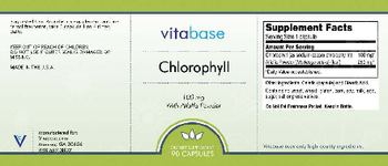 Vitabase Chlorophyll 100 mg - supplement