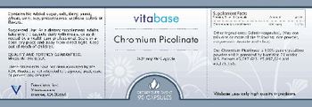 Vitabase Chromium Picolinate 200 mcg - supplement