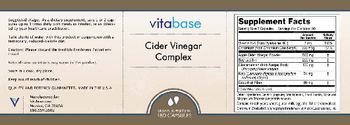 Vitabase Cider Vinegar Complex - supplement