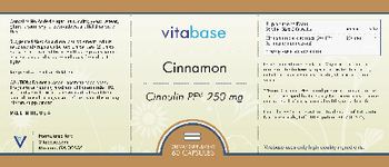Vitabase Cinnamon Cinnulin PF 250 mg - supplement