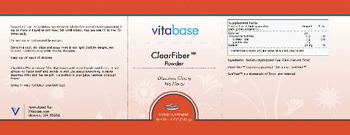 Vitabase ClearFiber Powder - supplement