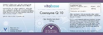 Vitabase Coenzyme Q 10 100 mg - supplement