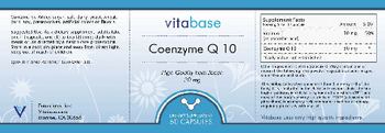 Vitabase Coenzyme Q 10 30 mg - supplement
