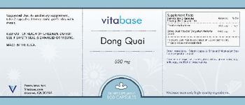 Vitabase Dong Quai 520 mg - supplement