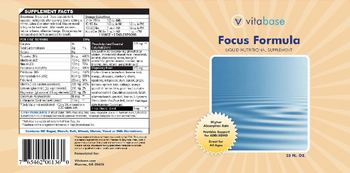 Vitabase Focus Formula - liquid nutritional supplement