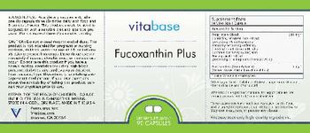 Vitabase Fucoxanthin Plus - supplement