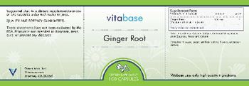 Vitabase Ginger Root - supplement